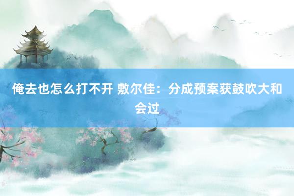 俺去也怎么打不开 敷尔佳：分成预案获鼓吹大和会过