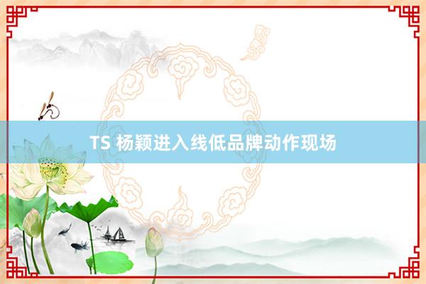 TS 杨颖进入线低品牌动作现场